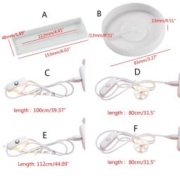 Molde de resina base para suporte de lâmpada molde de silicone faça você mesmo artesanato decoração ferramentas de fundição - Image 6