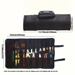 Bolsa de ferramentas multifunções, Bolsas de ferramentas, Oxford Cloth, Folding Wrench Bag, Handheld Tool Roll Storage, Estojo portátil, Ferramentas Pouch - Image 2