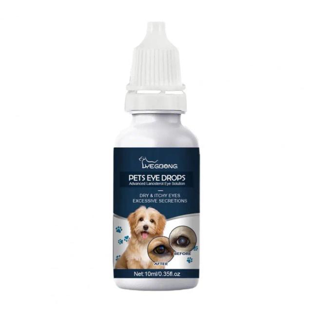 Colírio Suave para Animais de Estimação: Alívio Rápido da Coceira com Ingredientes Seguros para Cães - 10ml