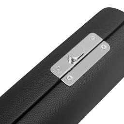 Caixa piccolo de 16 buracos, caixa de armazenamento de couro preto com fivela de metal, à prova d'água, caixa de flauta curta, acessórios para instrumentos de sopro - Image 5