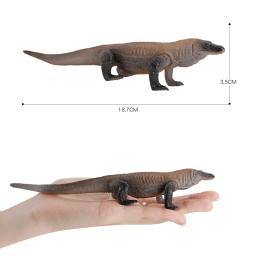 Modelos simulados de animais florestais, animal rastejando lagarto, sólido estático, komodo, lagarto gigante, ornamento de plástico, brinquedos infantis, presentes, novo - Image 5