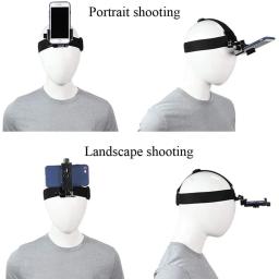 Suporte de Smartphone montado na cabeça, vídeo em primeira pessoa, suporte ao vivo ao ar livre para iPhone 15, 14, 13 Pro Max, GoPro 12, 11, 10, 9, DJI Action 4 - Image 4