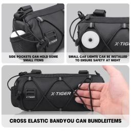 X-TIGER sacos de bicicleta guiador multi-purpose ombro segurança à prova dwaterproof água mtb estrada ciclismo quadro tubo saco de ombro sacos de bicicleta - Image 4
