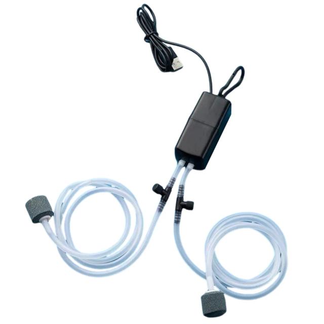 Bomba de Oxigênio USB para Aquários com Pedra de Ar, Silenciosa e Energicamente Eficiente, Mini Filtro e Acessórios para Tanques de Peixe