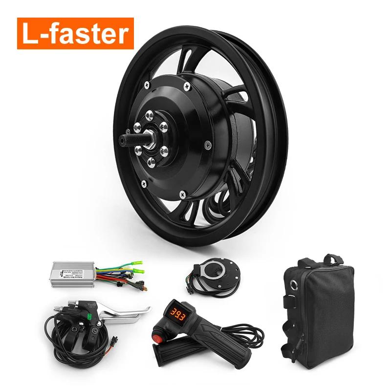 12 Polegada kit de conversão de bicicleta elétrica com motor do cubo 250w roda traseira dianteira com sensor de assistência de pedal para carrinho de scooter e-bike - Image 1