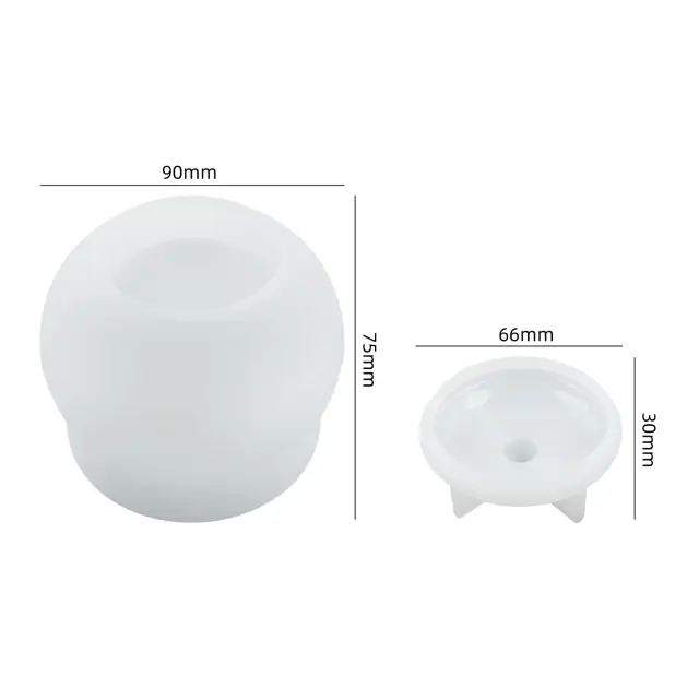 Caixa de Armazenamento de Concreto para DIY: Moldes de Silicone, Epóxi, Vaso de Vela e Artesanato Criativo