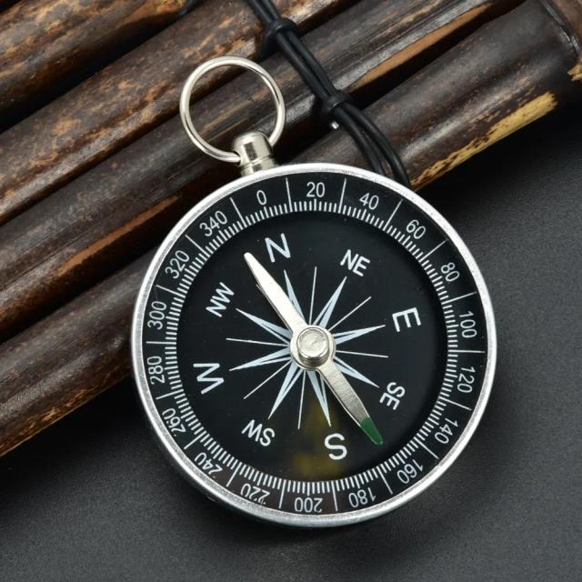 Bússola Portátil para Camping e Trilhas: Ideal para Sobrevivência e Aventuras ao Ar Livre