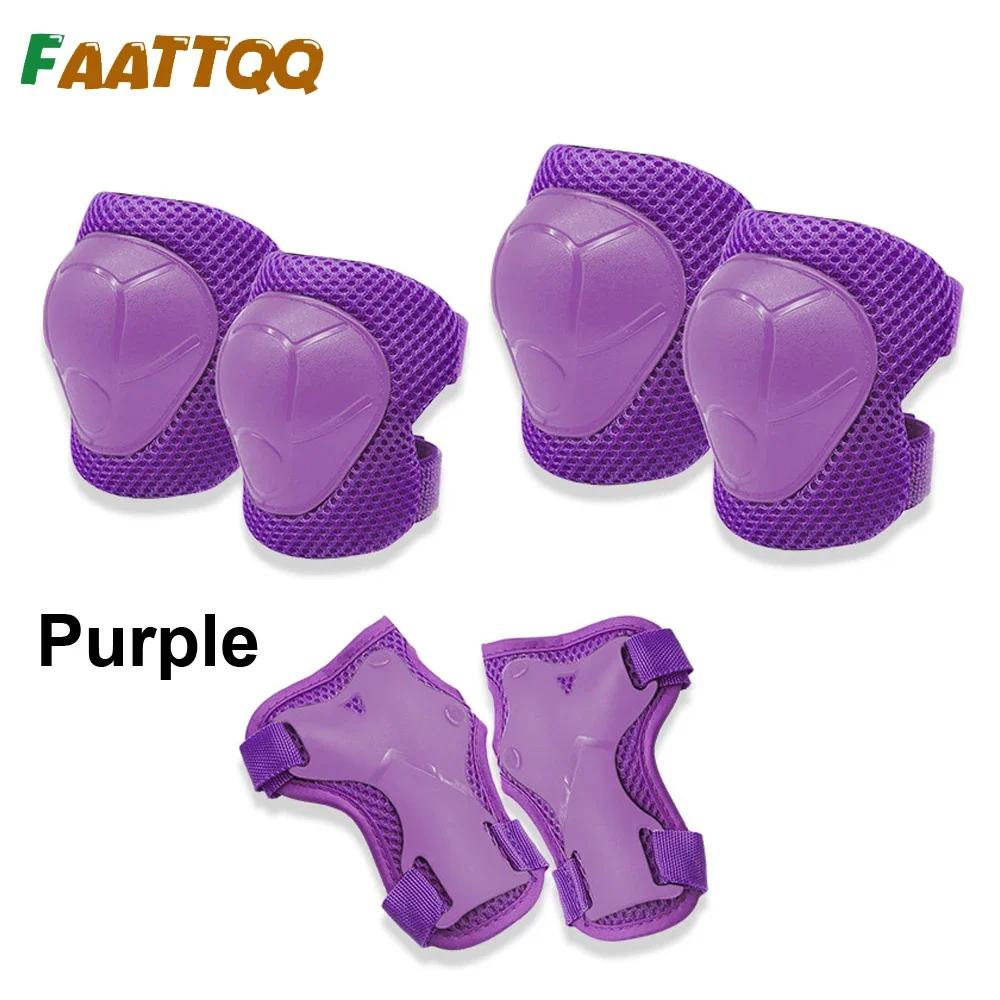 Conjunto de equipamentos de proteção para crianças, joelheiras e cotoveleiras com protetores de pulso, 3in 1 para patinação, ciclismo, bicicleta, scooter, criança pequena, 3-14 anos - Image 1