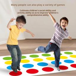 Jogos Twister para festa em família, Brinquedos internos e ao ar livre, Corpo torcido para crianças e adultos, Ajudas grupais interativas, Esportes - Image 3