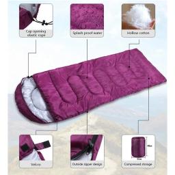 Acampamento saco de dormir ultraleve à prova dultralight água 4 temporada quente envelope mochila sacos de dormir para viajar ao ar livre caminhadas - Image 3