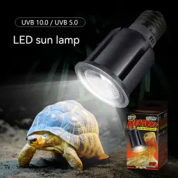 Lâmpada LED UVA UVB Réptil, Espectro Completo, Tartaruga, Basking Lagarto, Luz UV, Anfíbios, Lâmpada Solar, Luz do Sol, 110 V, 220V, 5.0, 10.0 - Image 1