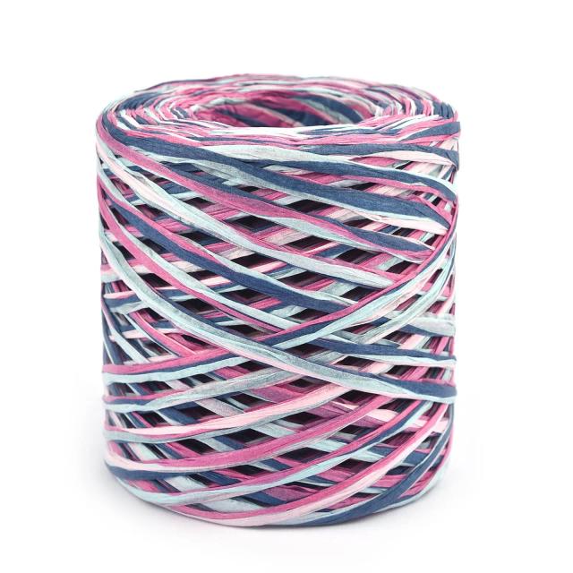 Fio de Palha de Ráffia Natural 100m para Tricô, Crochê e DIY: Ideal para Chapéus de Sol, Sacos de Praia e Embalagens Artesanais