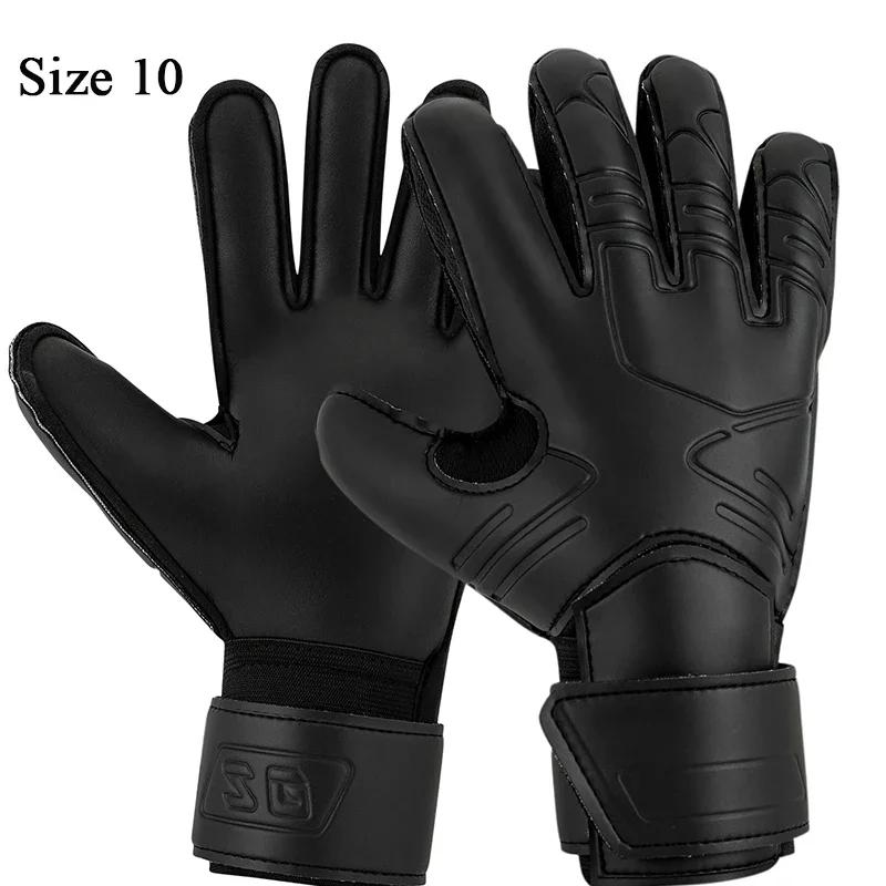 Luvas de borracha anti-derrapante Goalkeeper para crianças, competição, dupla camada, pulso, jogar futebol, amortecimento, tamanho 5-10, 1 par - Image 1