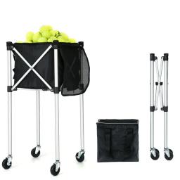 Cesta de tênis com rodas, Pro Tennis Ball, Premium Practice Pickleball, Funil de beisebol com rodas, Carrinho de ensino esportivo, Segure 160 - Image 1