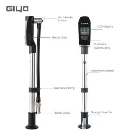Giyo display lcd digital medidor de alta pressão da bomba da bicicleta mtb bicicleta estrada portátil schrader válvula bomba para garfo/suspensão traseira - Image 5