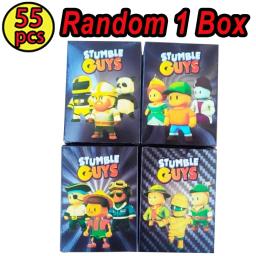 Shiny Gold e Silver Foil Shiny Coleção Cartões, Stumble Guys, Anime Jogo de Tabuleiro, Flash Figure, Trading Card, Aniversário e Presente de Natal, 55PCs por Conjunto - Image 6