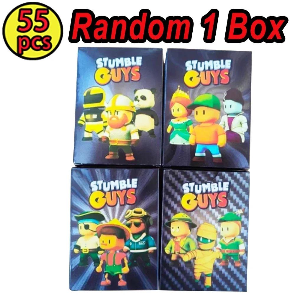 Shiny Gold e Silver Foil Shiny Coleção Cartões, Stumble Guys, Anime Jogo de Tabuleiro, Flash Figure, Trading Card, Aniversário e Presente de Natal, 55PCs por Conjunto - Image 1