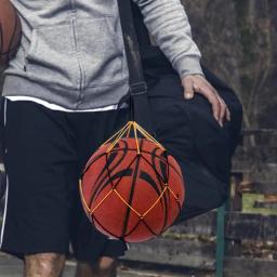 Único Heavy-Duty Mesh Ball Carry, Basquete Carry, Armazenamento Net Bag, suporte do futebol, bolas de futebol, basquete - Image 6