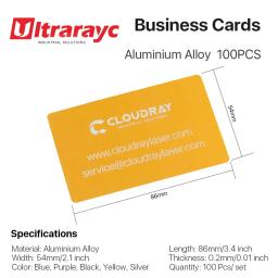 Cartões de visita para a Máquina de Marcação a Laser, Folha De Metal De Liga De Alumínio, Material De Teste, Multicolor, 50Pcs, 100Pcs por Lote - Image 2