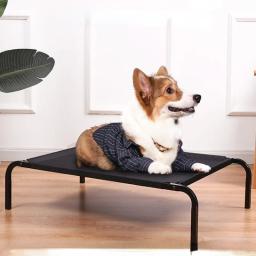 Cama dobrável elevada para cães, pés antiderrapantes, cama de viagem, cama de acampamento para cães pequenos, médios e grandes, suprimentos para interiores e exteriores - Image 1