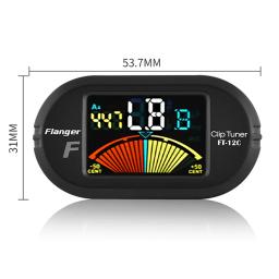 Afinador de guitarra com tela lcd e clip, acessórios portáteis para guitarra cromática, baixo, violino, cavaquinho - Image 3