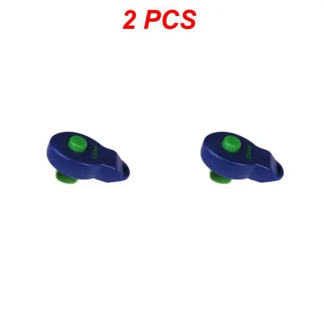 Treinamento de Cães com Clicker: Kit de 2 Peças com Som de Clipe e Sirene Durável para Suprimentos Pet
