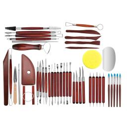 Bview Art-Kit De Ferramentas De Cerâmica Cerâmica, Conjunto De Ferramentas De Argila Do Polímero, Modelagem, Escultura, Escultura, 45 Pcs - Image 1