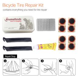 Kit de reparo de pneus planos de bicicleta, conjunto de ferramentas 48 peças, portátil, borracha, ferramentas de reparo fetal, tubo interno de bicicleta, ferramentas de reparo de remendo de punção - Image 2