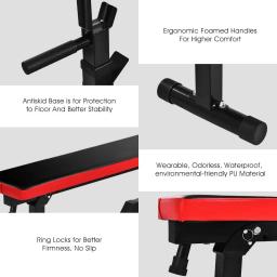 Multi-Function Dobrável Incline Bench Press com Pesos, Força Workout Catches, Levantamento Ajustável, Ginásio Exercício - Image 5