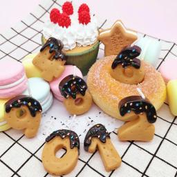 Digital Velas para Cake Topper, Chocolate Doce, Biscoitos, Donut, Gradiente Desejando, Festa, Baking Supplies, 0-9 Número, 1Pc - Image 3