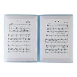 Pasta música prática, pasta partituras, acessórios para músico, 4 páginas, expansão l21d - Image 3