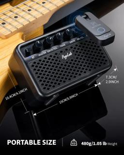 Ziolab-Amplificador Portátil de Guitarra Elétrica, Mini Amplificador Portátil, Wireless, Bluetooth, 5W, Prática, Exterior - Image 6