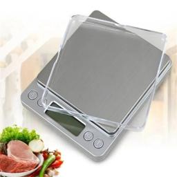 Balança digital de cozinha, mini bolso, aço inoxidável, joias de precisão, balança eletrônica, peso, grama de ouro, 0.1/3000g, balança de pesagem - Image 2