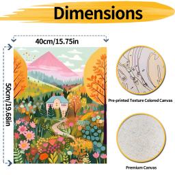 DIY Paint by Numbers Kit para Adultos, Arte em Canvas, Pintura a Óleo Digital, Sem Moldura, Montanha, Acrílico, Home Decor, Presente - Image 2