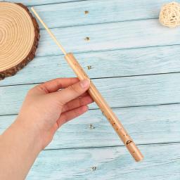 Pássaro Apito Flauta para Crianças, Instrumento Musical de Bambu, Mini Música Rhythm Sound, Lark Bird Toys, Holiday Gift, Brinquedo Assobiando, 1Pc - Image 3