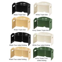 Fogão a gás de quatro dobras Windproof Screen, pára-brisa dobrável, portátil, camping, piquenique, cozinhar, queimador, escudo de vento para churrasco - Image 4