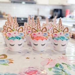 Unicorn Party Supplies Set, papel descartável Placas copos e guardanapos, perfeito para festas de aniversário, Baby Shower Decorações - Image 6