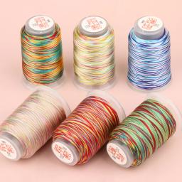 Fio Colorido Arco-íris para Costura, Suprimentos Artesanais, Linha de Bordado, Fazer Jóias, Acessórios de Vestuário DIY, 0.2mm, 3 Vertentes - Image 5
