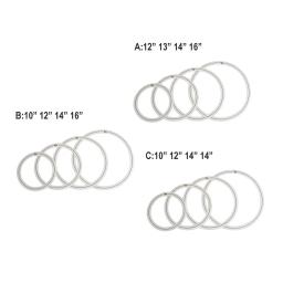 Tambor silenciador amortecimento anéis set, percussão instrumento acessórios, Tom Control, mudo, 10 ", 12", 14 ", 16", 4pcs - Image 5