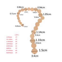 Cortiça Vento Instrumento Oboé Pads Set, Sound Hole Pad, Junta Peças De Reparo, 23 Pcs - Image 4