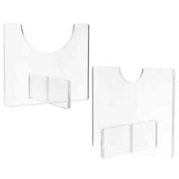 2 pçs suporte de beisebol de mesa montado na parede rack de roupas cartões acrílico bat display titular - Image 1