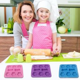 Moldes de silicone para cão e cachorro, bandejas reutilizáveis de doces gelo, biscoitos de chocolate, assadeira, forno, microondas, lava-louças, seguro - Image 2