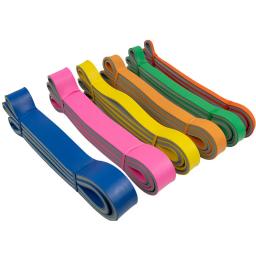 Faixas da resistência do látex de 208cm exercitam a faixa elástica para a força dos esportes puxe acima o equipamento da aptidão do pilates do workout da faixa da assistência - Image 4