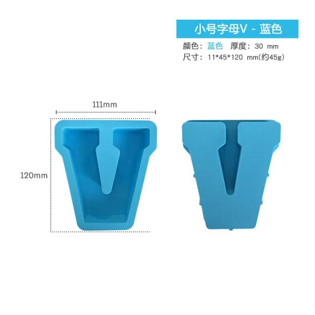 Molde de Vela de Silicone com 26 Letras Maiúsculas para Cera, Resina Epóxi e Sabão Artesanal - Ideal para DIY, Festas de Aniversário e Decoração de Casa