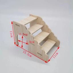 Escada De Escalada De Madeira Para Pequenos Animais De Escada De Escada De Animais Para Hamsters, Gerbos, Mouse, Acessórios Para Casa De Brincar - Image 3
