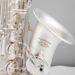 Nova chegada alto eb tune saxofone latão banhado a prata sax e plana instrumento musical com caso de náilon bocal frete grátis - Image 3