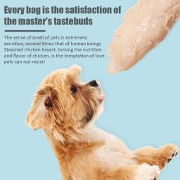 Peito de frango cozido, Natural Fresco Nutritivo de Alta Proteína, Peça Inteira para Gato e Cachorro, 40g, Novo - Image 3