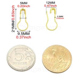 Conjunto de alfinetes de segurança para tricotar, alfinetes de metal em forma de cabaça, para roupas e crochê, ferramentas de costura, 100 unid - Image 4