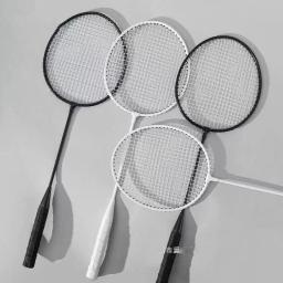 Raquete Dupla Durável De Badminton, conjunto De Alta Elasticidade, defesa Do Estudante Do Ensino Médio, escritório - Image 3
