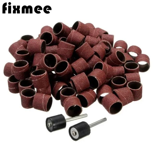 Kit Completo de Lixamento para Ferramentas Dremel com 100 Acessórios Abrasivos de 80 Grit - 12.7mm